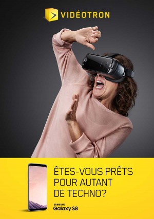 Affiche Vidéotron Femme